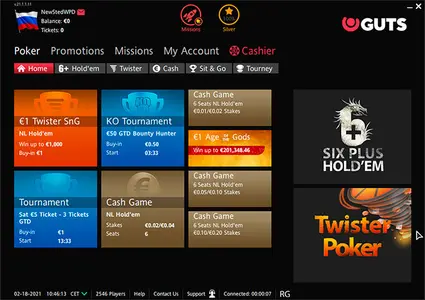 Guts Poker Main Lobby Lat