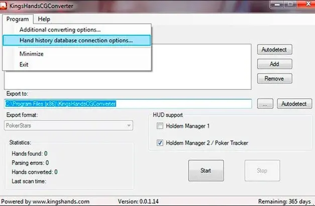 Kings Hands Chico Converter Database Connection