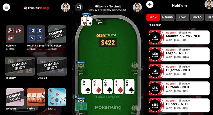 Запуск мобильного клиента ПокерКинг