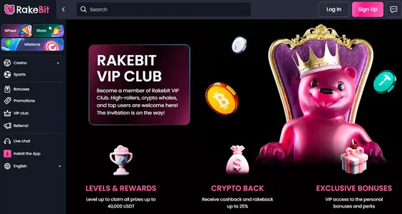 Rakebit Casino VIP Club