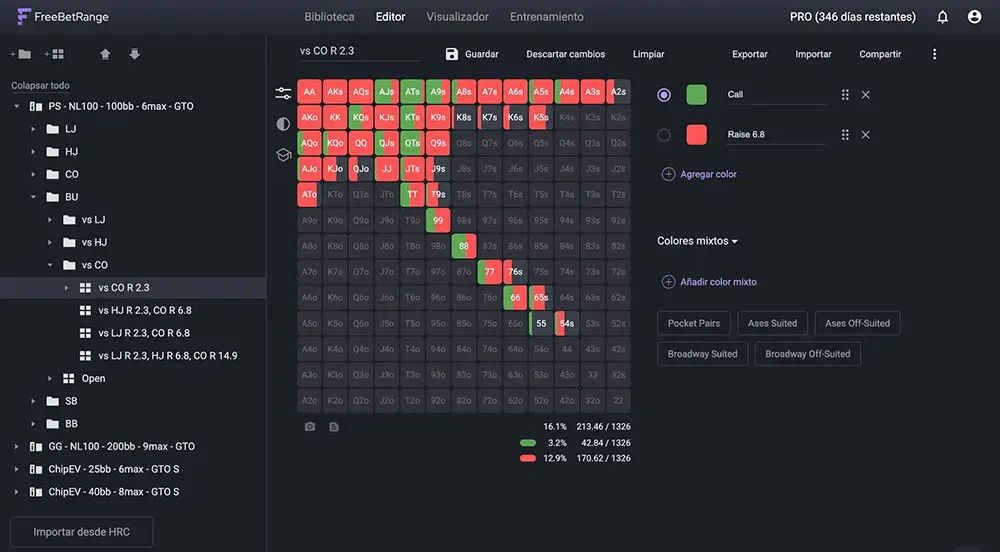 Free Bet Range Editor