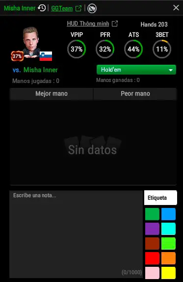 SmartHUD GGPoker Mesas libres