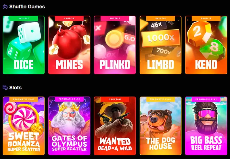 Shuffle Casino Games