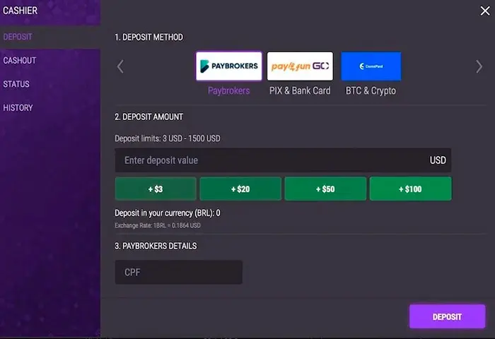 Jack Poker Cashier Br