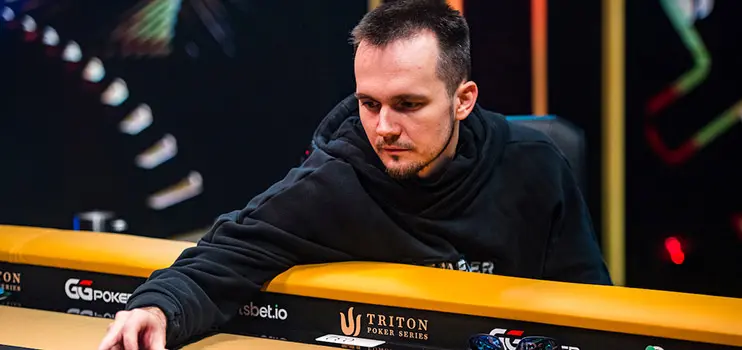 Elimination Mikita Badziakouski Triton Shrs Montenegro 2024 200 K Nlh 8 Handed Final Table