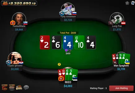 Poker Arabia Omaha Table