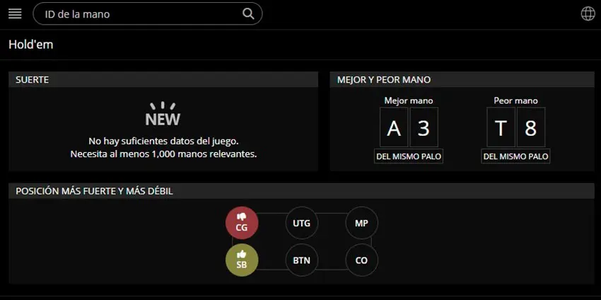 Estadísticas de mesas libres en PokerCraft