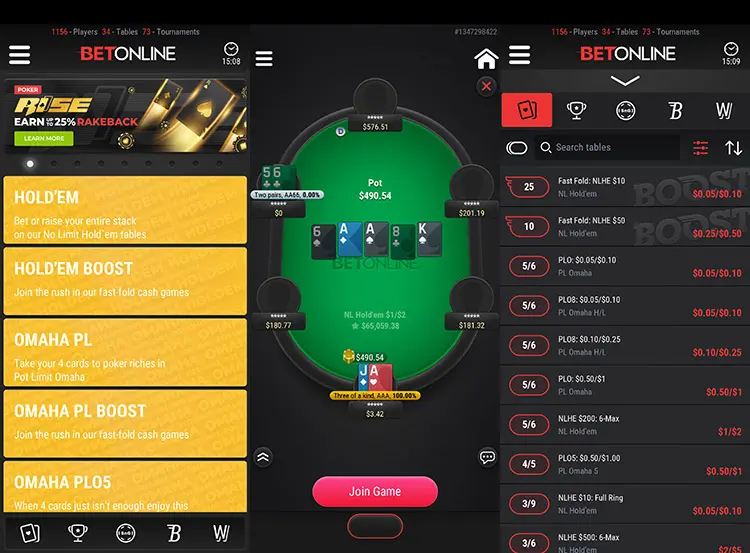 Betonline na Android