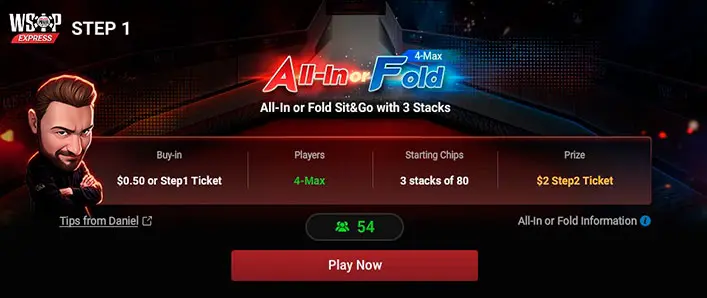 Wsop Express Satellite GGPoker Step1