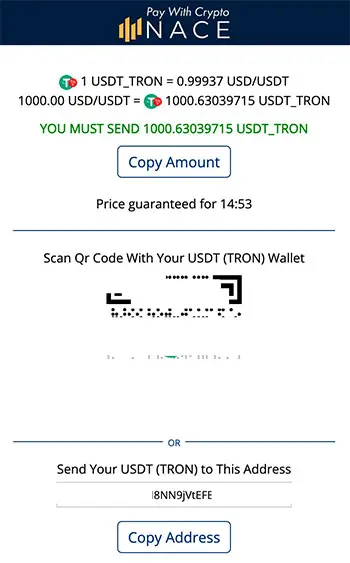 Deposit From the Exchange Wallet