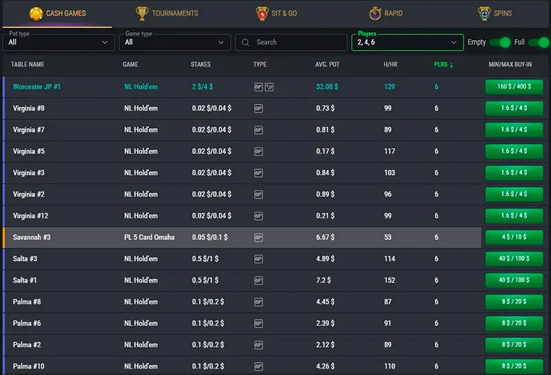 Juegos y tráfico 1 WIN Poker
