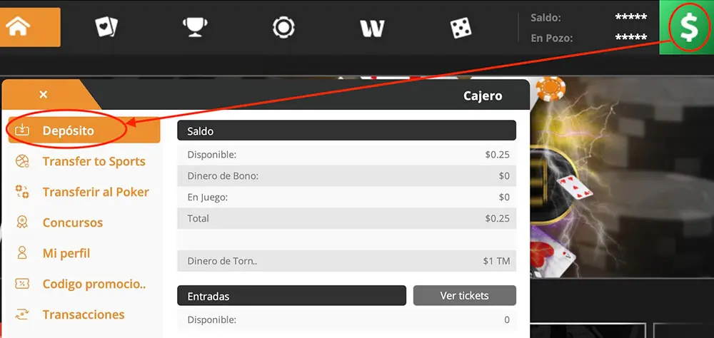 Cajero Deposito Tigergaming Poker