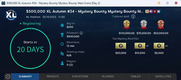 Xl Autumn Series Main Event 888 Poker