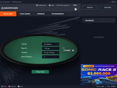 Grompoker Main Lobby Ru