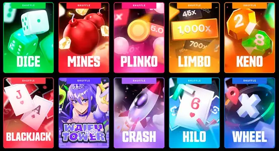 Shuffle Casino Shuffle Originals Games
