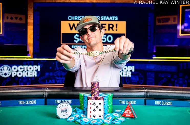 Кристофер Стаатс выиграл Event 13 6 Handed Nlh на Wsop 2025