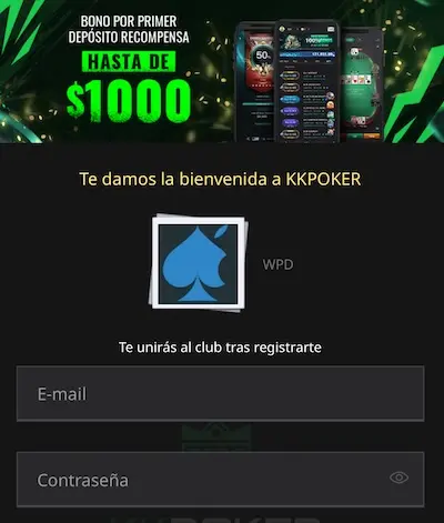 Registro KKPoker