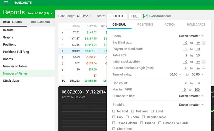 H2n Reports and Filters