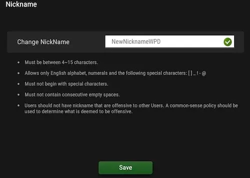 Change GGPoker nickname step 2