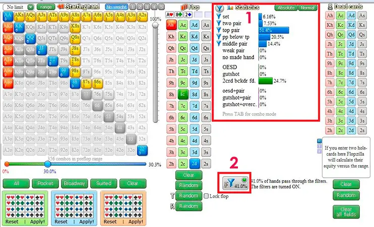 Пример работы фильтров