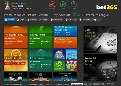 Bet365 Poker Main Lobby Lat