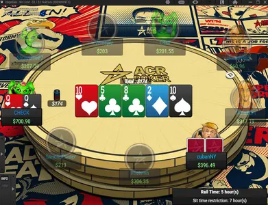 Americas Cardroom New Nlh 9 Max Table