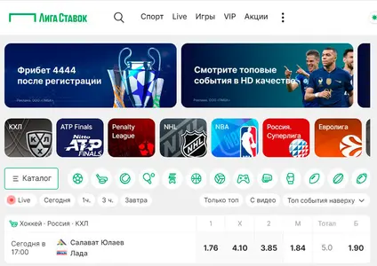 Liga Stavok Glavnaya Stranica