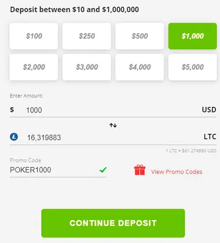 BetOnline Poker bonus code POKER1000