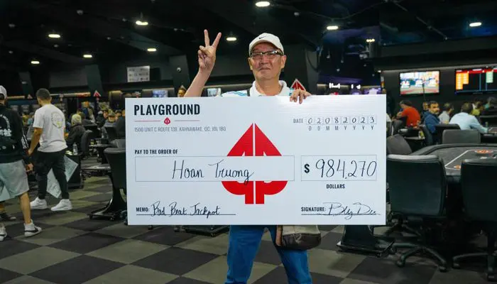 Хоан Труонга обладатель самого большого выигрыша в Bad Beat Jackpot
