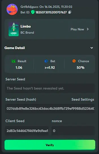 Result Check After the Game Round