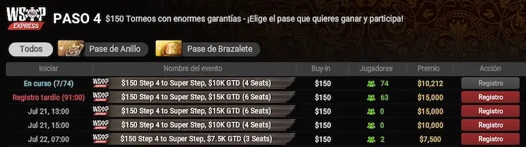 Paso 4 Wsop Express Gg Poker