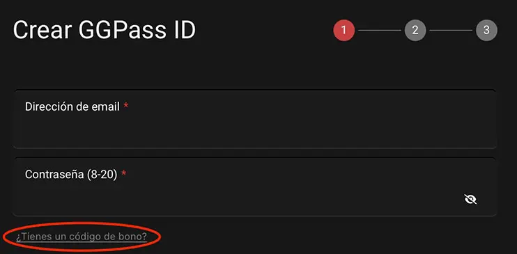 “Tienes un código de bono?