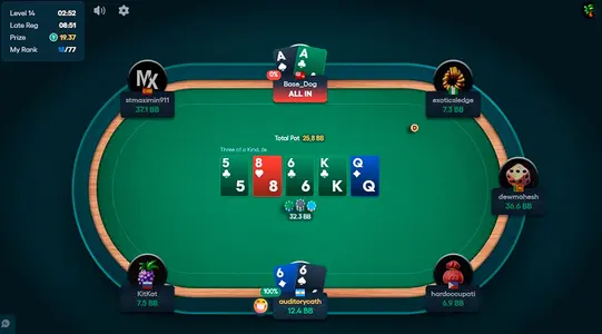 Base Poker Tournament Table