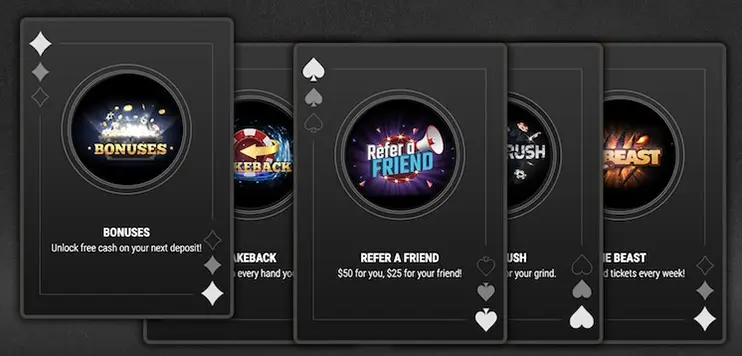 Americas Cardroom My Account Rewards Bonuses