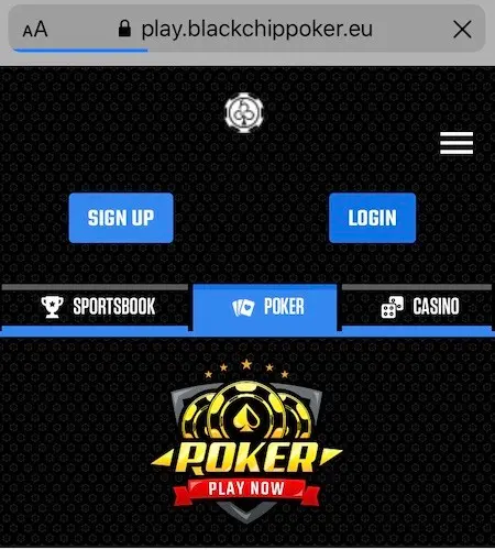 Black Chip Poker Mobile