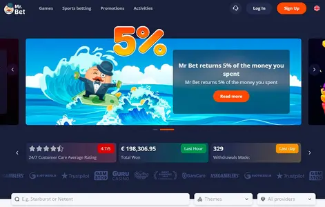 Mr Bet Casino Main Page Site