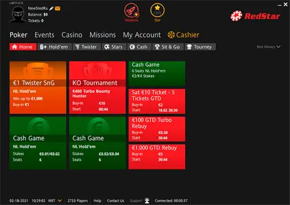 Red Star Poker Home Lobby En