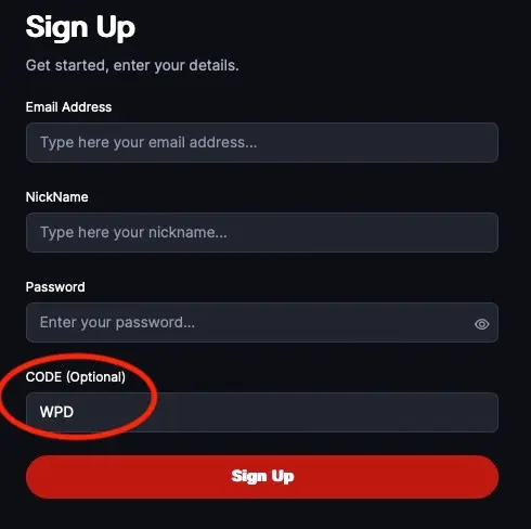 use the bonus code WPD