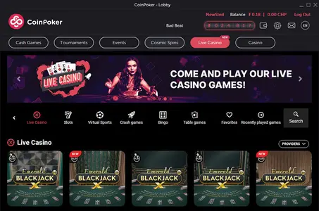 Coin Poker Casino Live Games