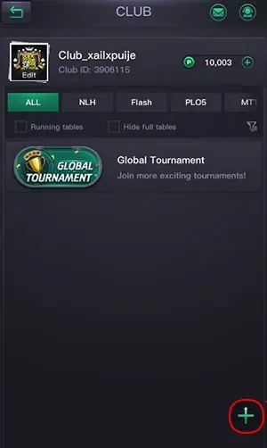 Add Tables to the Club