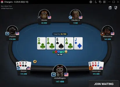 Club Gg Omaha 7 Max Table Pc