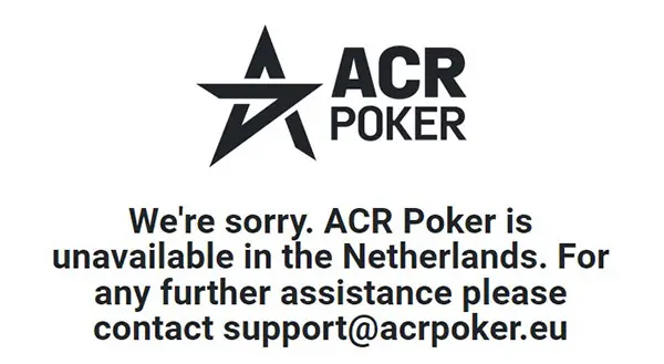 Americas Cardroom забанил игроков из Нидерландов