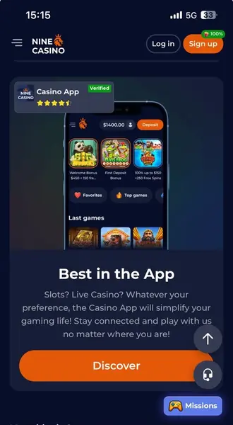 Ninecasino App Download