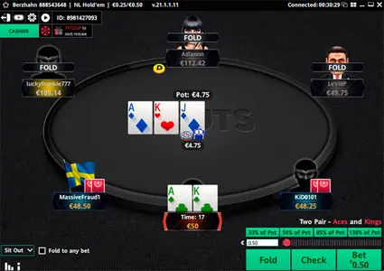 Guts Poker Holdem Table En