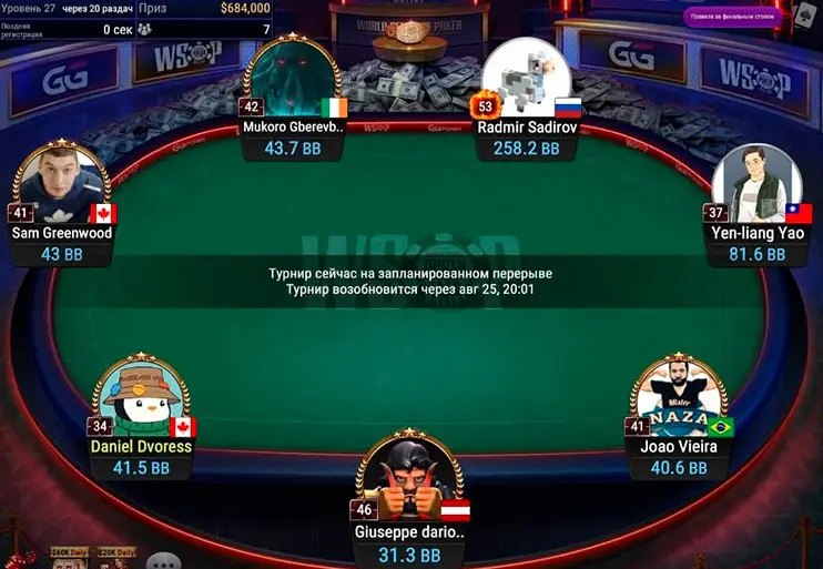 Event 18 Short Deck Championship финальный стол