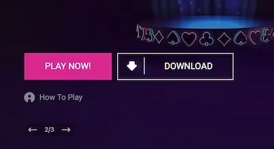 Botón Play Now de Vbet Poker