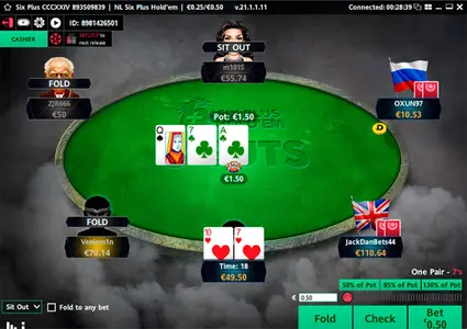 Guts Poker Short Deck Table Lat