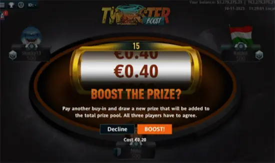 Twister Boost New Prize