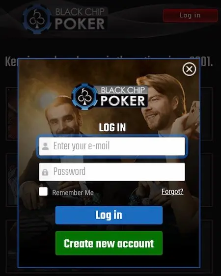 Black Chip Poker Mobile Login
