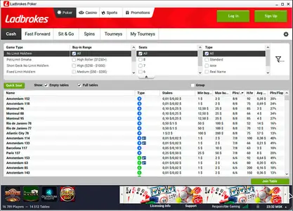 Ladbrokes Poker Cash Lobby Ru